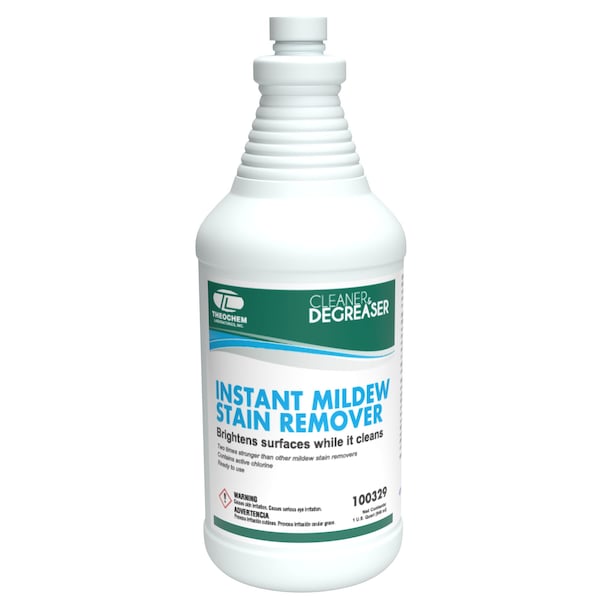 Theochem Liquid 1 qt Mold Mildew Remover, Bottle, 12 PK 100329-99990-1Q - main